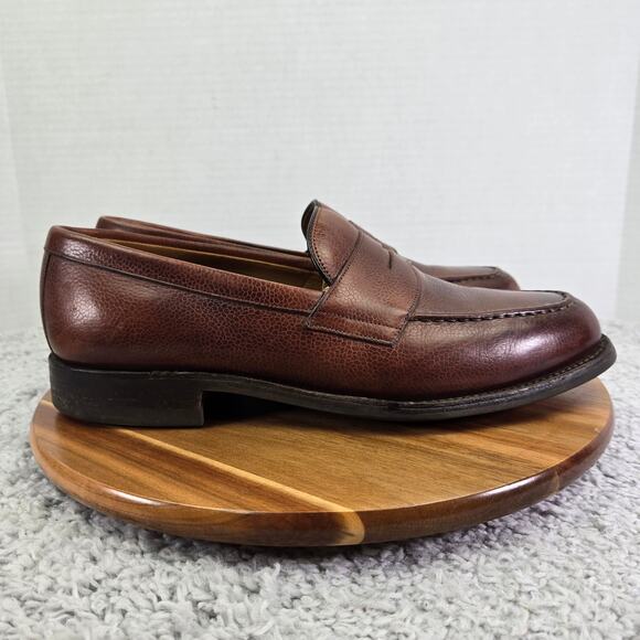 Joseph Cheaney Howard R 5203 Mahogany Brown Studded Penny Loafer Mens UK11 US12 - Picture 3 of 16